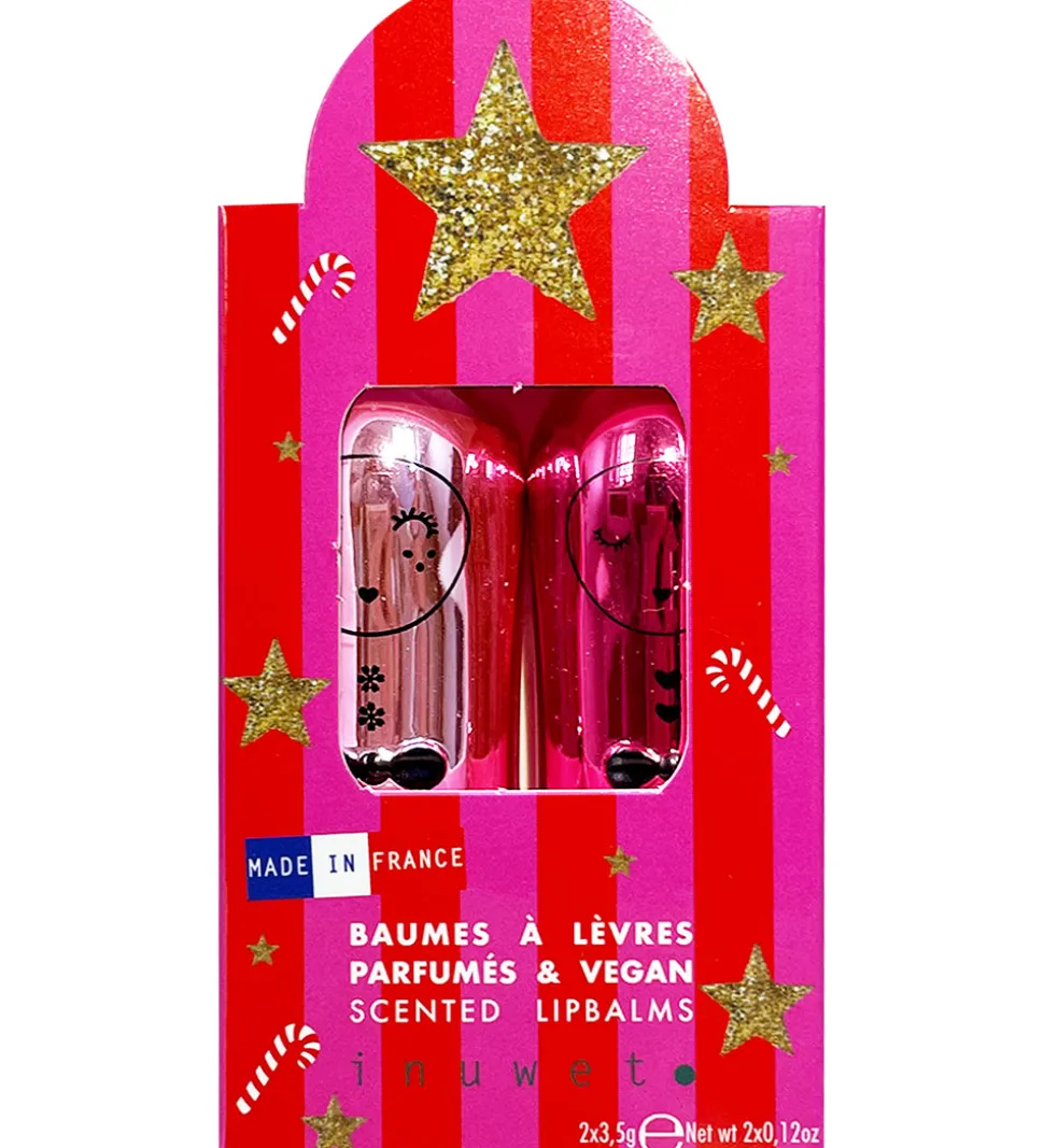 Inuwet Læbepomader - 2-pak - Raspberry Sorbet/Apple Candy