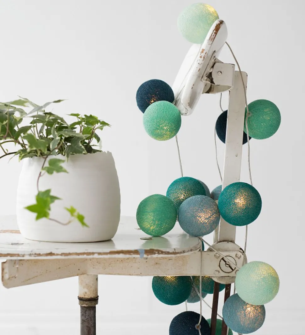 Iris Lights Lyskæde - 290 cm - 20 Lys - Cool Mint