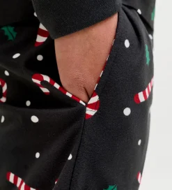 Jack & Jones Nattøj - JacTristan - Black/Candy Cane