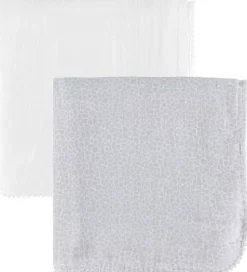 Jack o Juno Babysvøb - 120x120 cm - 2-pak - Pom Pom - Pearl/Gira