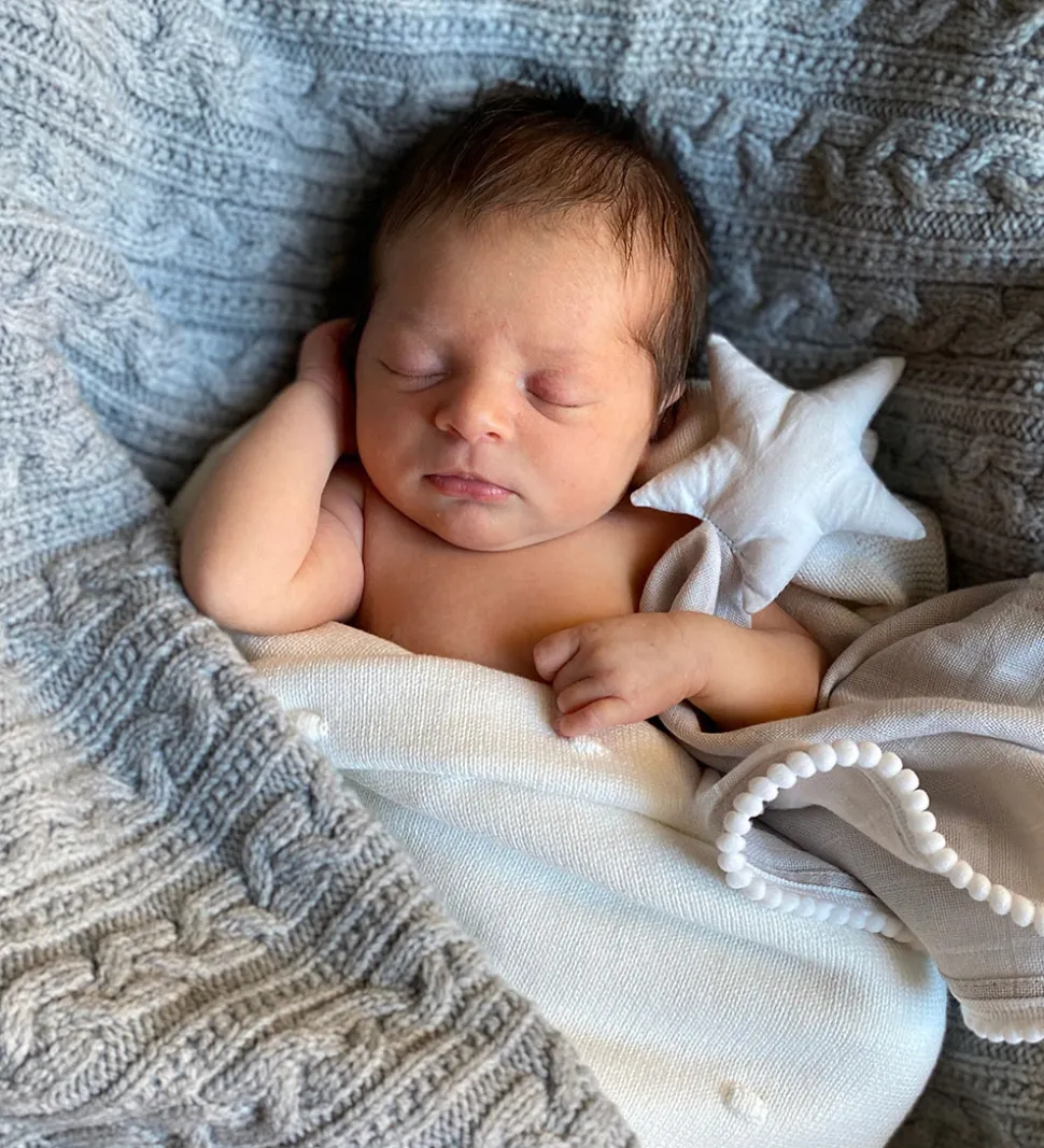 Jack o Juno Tæppe - 80x100 cm - Uld - Light Grey