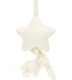 Jellycat Musikuro m. Stjerne - 30x20 cm - Bashful Cream Bunny Mu