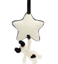 Jellycat Musikuro m. Stjerne - Bashful Black & Cream Puppy