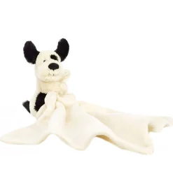 Jellycat Nusseklud - 34x34 cm - Bashful Black & Cream Puppy