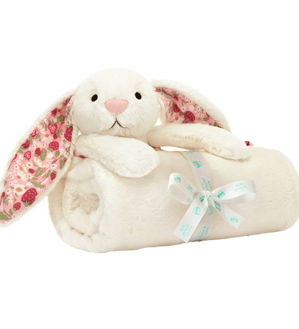 Jellycat Nussetæppe - 70x56 cm - Blossom Cream Bunny Berry