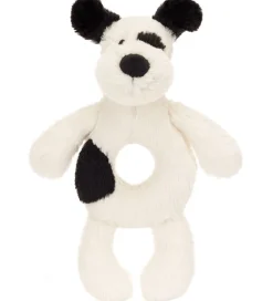 Jellycat Ringrangle - 18x8 cm - Bashful Black & Cream Puppy