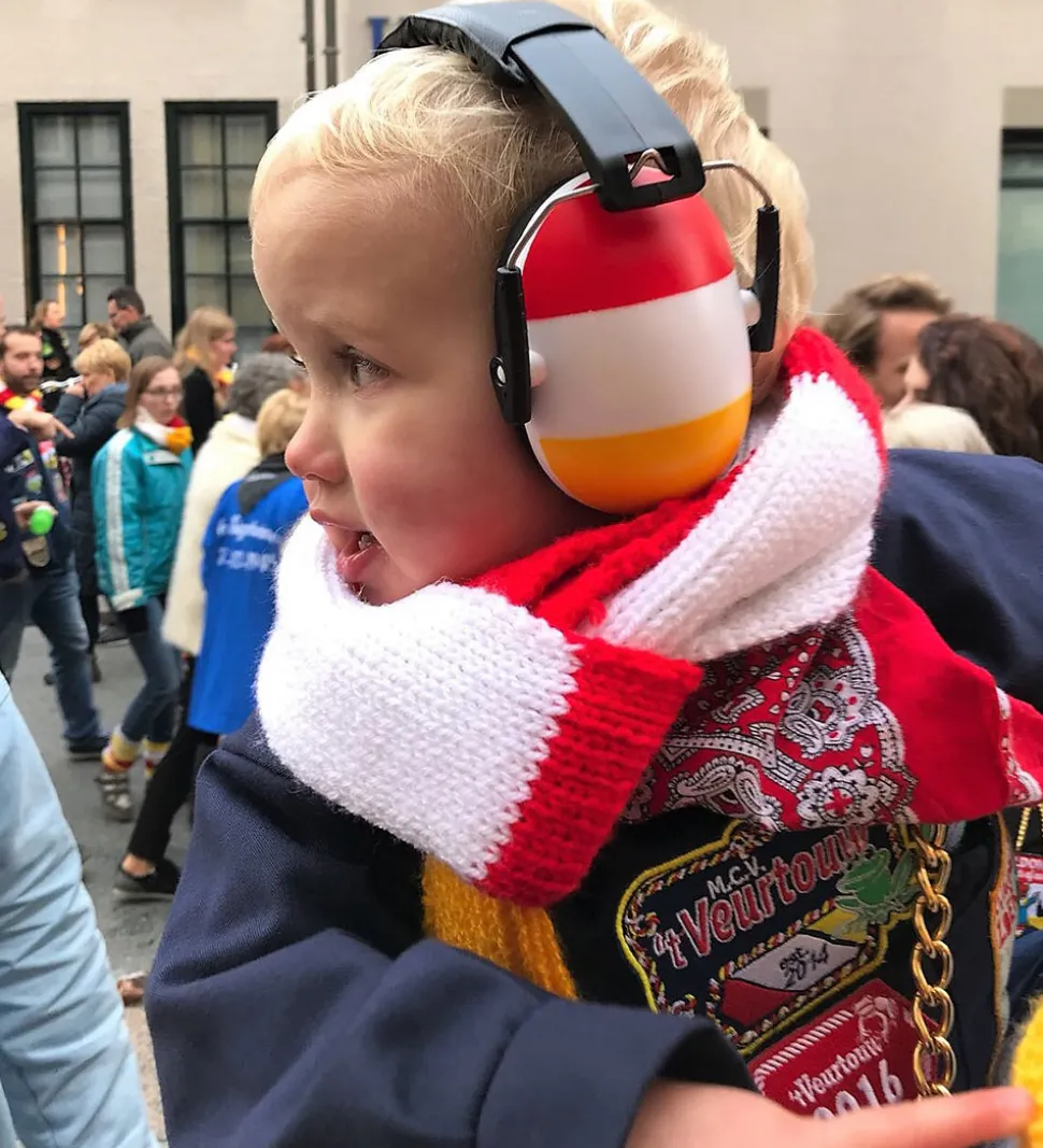 Jippies Høreværn - Rød/Hvid/Gul