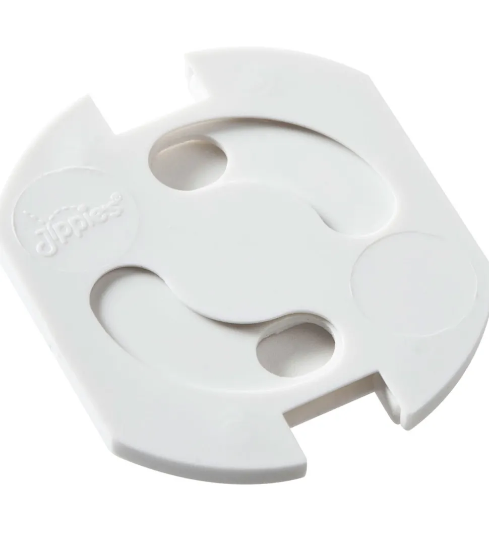 Jippies Stikkontakt-sikringer - Drejelig - 12 stk. - Hvid