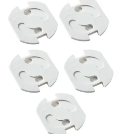Jippies Stikkontakt-sikringer - Drejelig - 5 stk. - Hvid