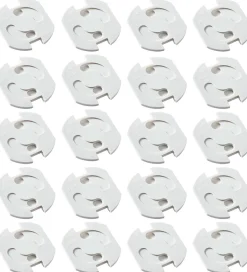 Jippies Stikkontakt-sikringer - Drejelig - 20 stk. - Hvid