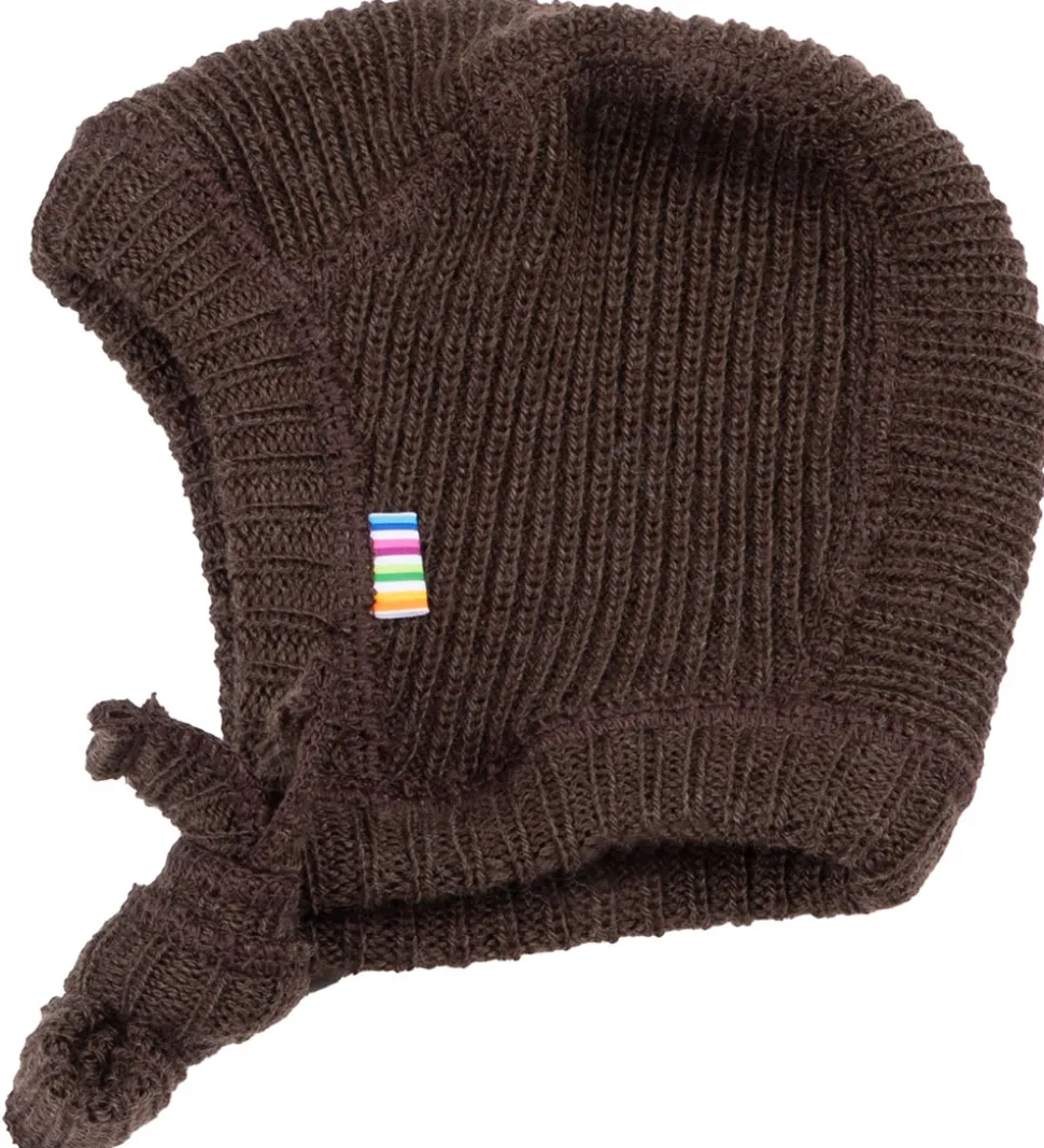 Joha Babyhjelm - Strik - Uld - Mørkebrun