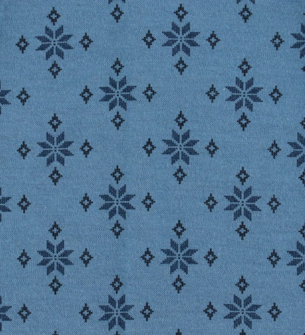 Joha Babyhjelm - Uld - Blå/Bomuld - Blå m. Snefnug