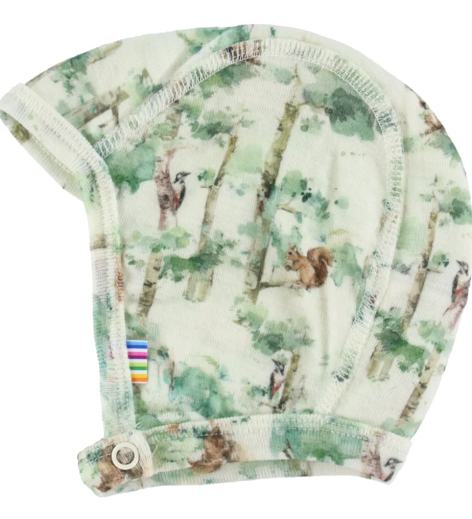 Joha Babyhjelm - Uld - Off White m. Træer