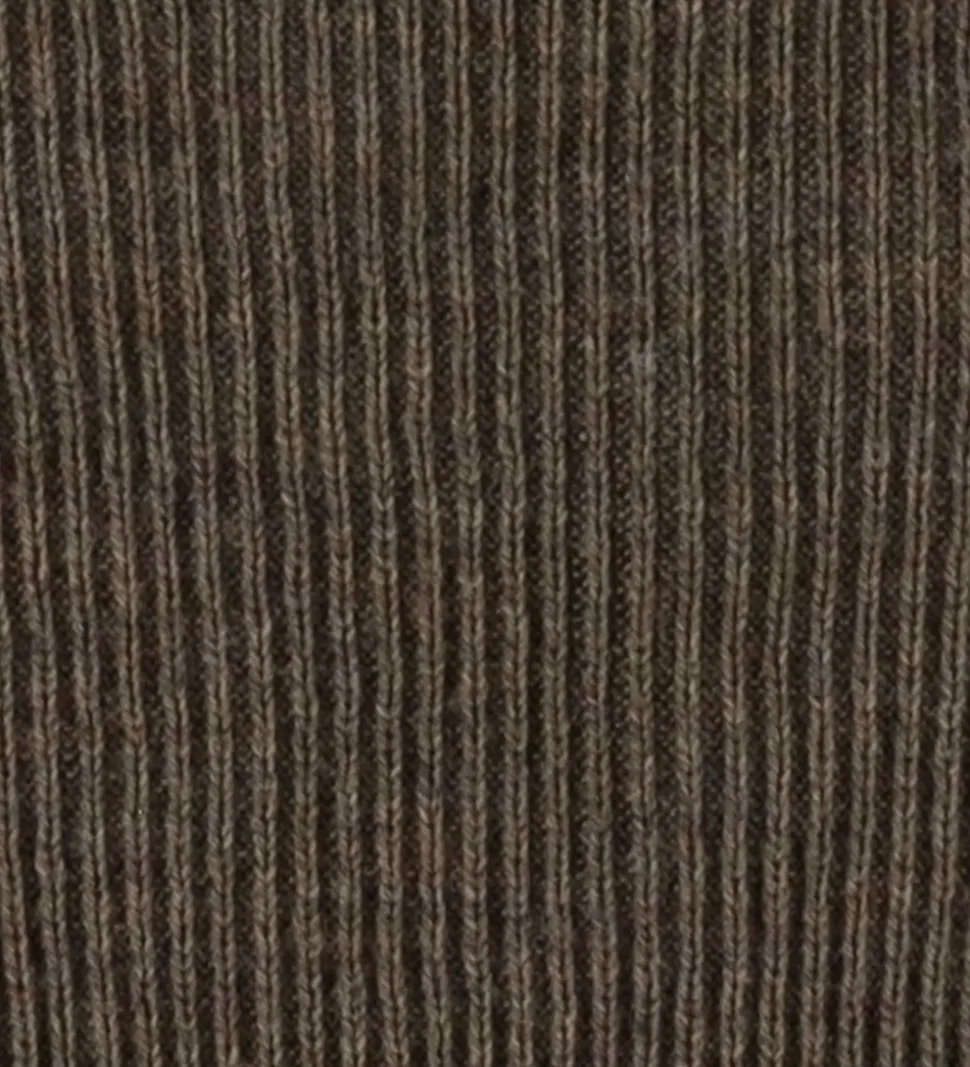 Joha Babyhjelm - Uld - Strik - Brun Meleret