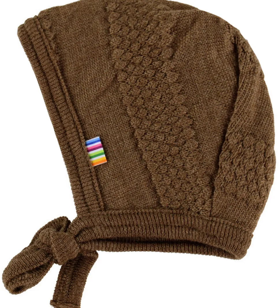 Joha Babyhjelm - Uld - Strik - Varm Brun