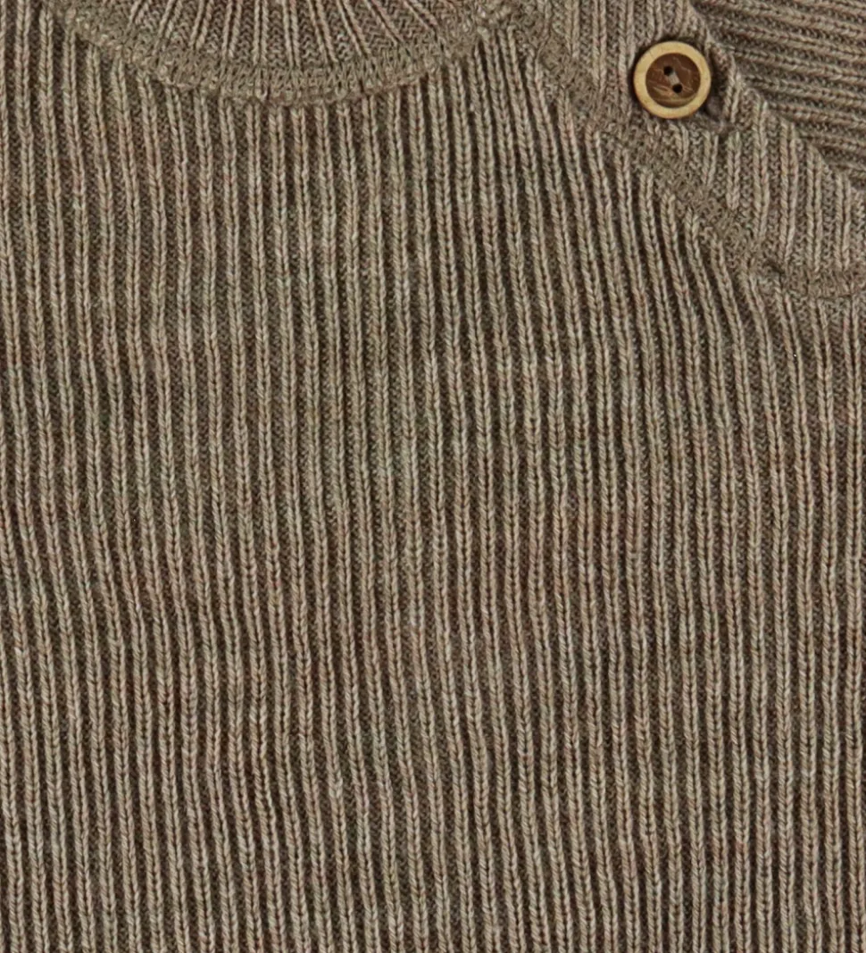 Joha Bluse - Strik - Uld - Beige Meleret