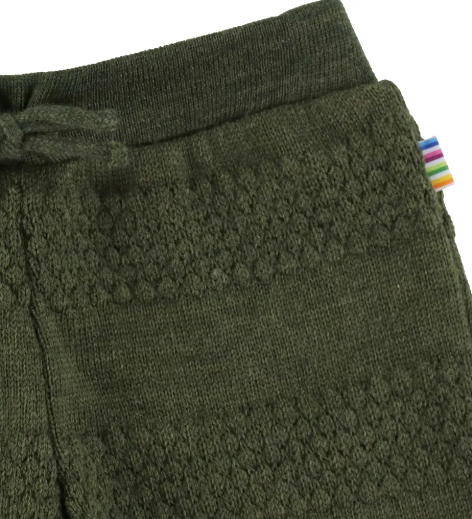 Joha Bukser - Strik - Uld - Mos Grøn