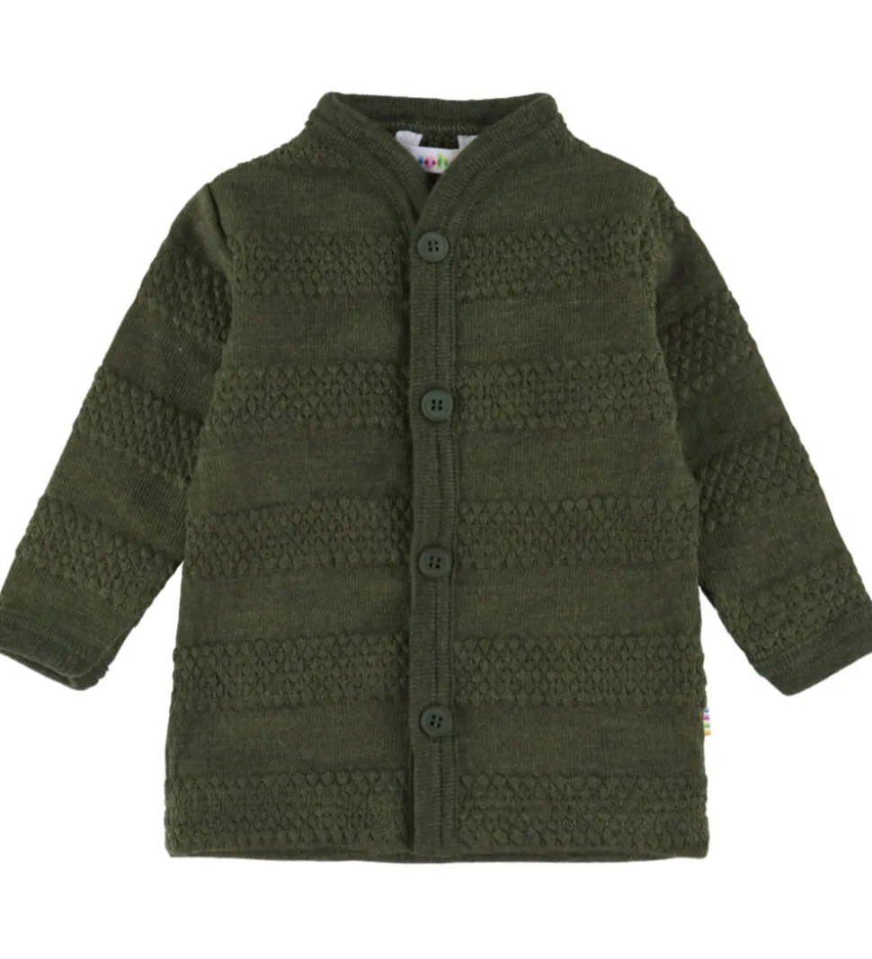 Joha Cardigan - Strik - Uld - Mos Grøn