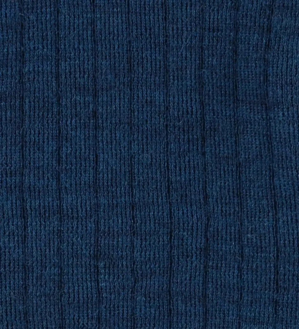 Joha Elefanthue - Uld - Rib - 2-lags - Mørk Turkis