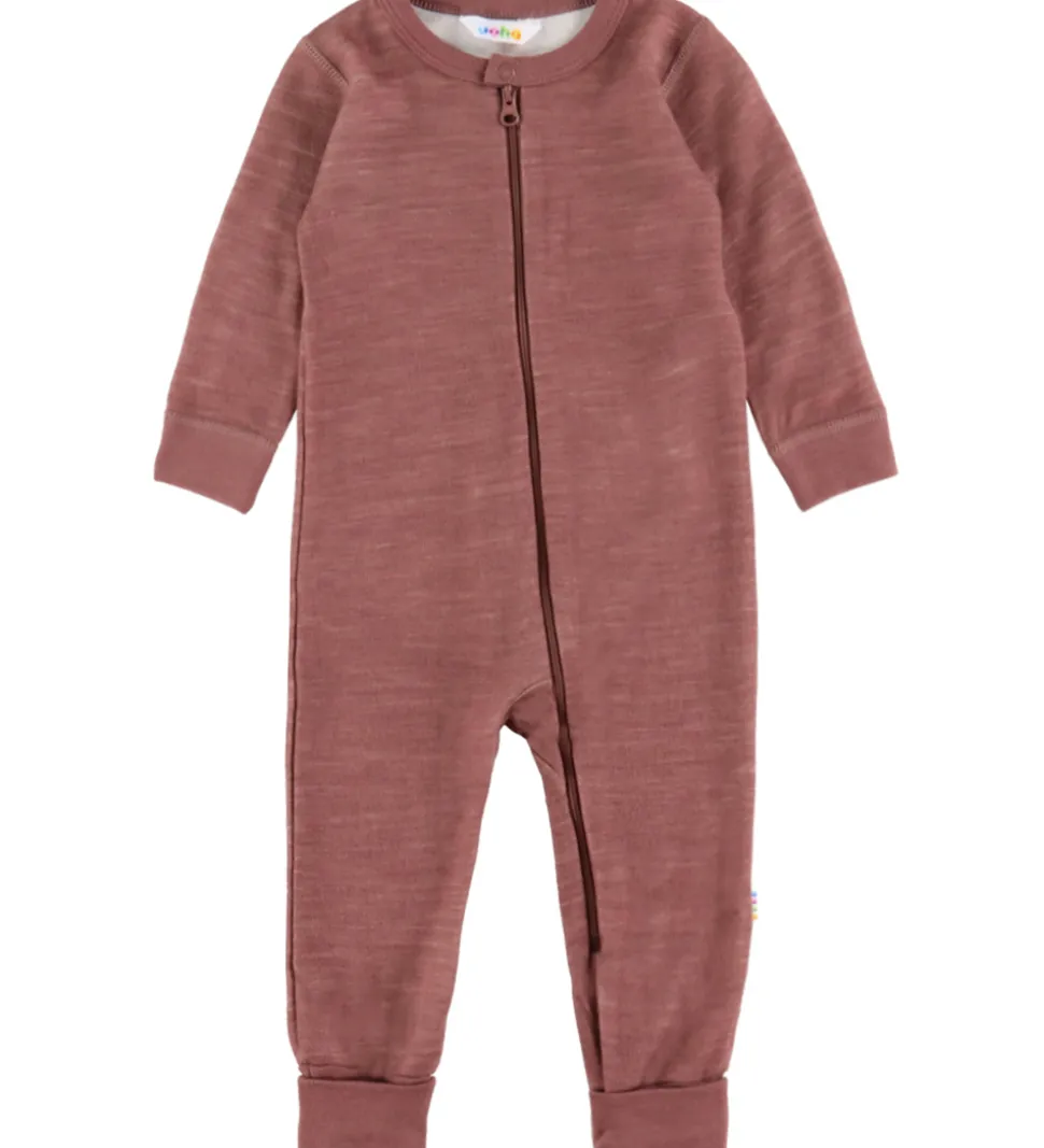 Joha Heldragt - Uld/Bambus - Mørk Rose