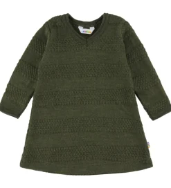 Joha Kjole - Strik - Uld - Mos Grøn