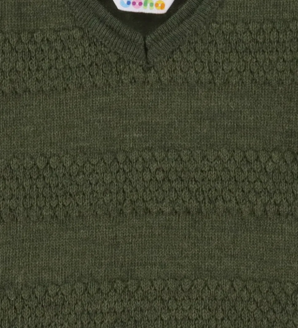 Joha Kjole - Strik - Uld - Mos Grøn