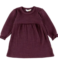 Joha Kjole - Uld - Rib - Blomme