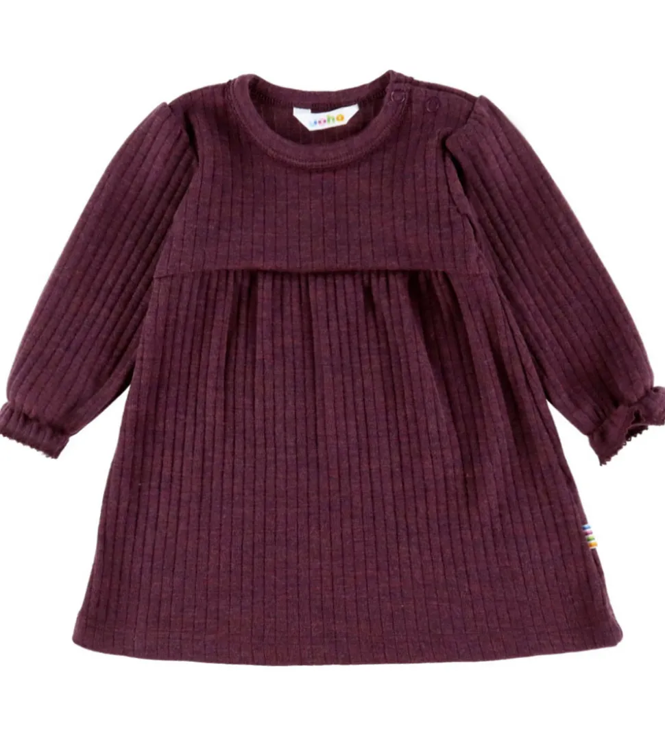 Joha Kjole - Uld - Rib - Blomme