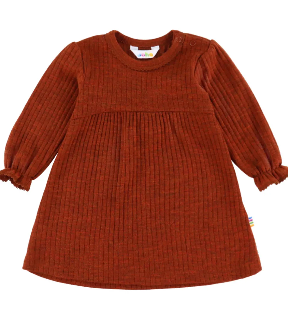 Joha Kjole - Uld - Rib - Rust