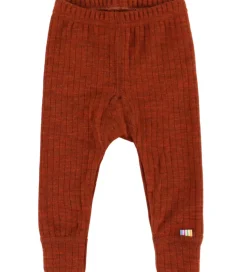 Joha Leggings - Uld - Rib - Rust