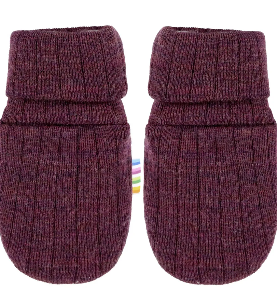 Joha Luffer - Uld - Rib - Blomme