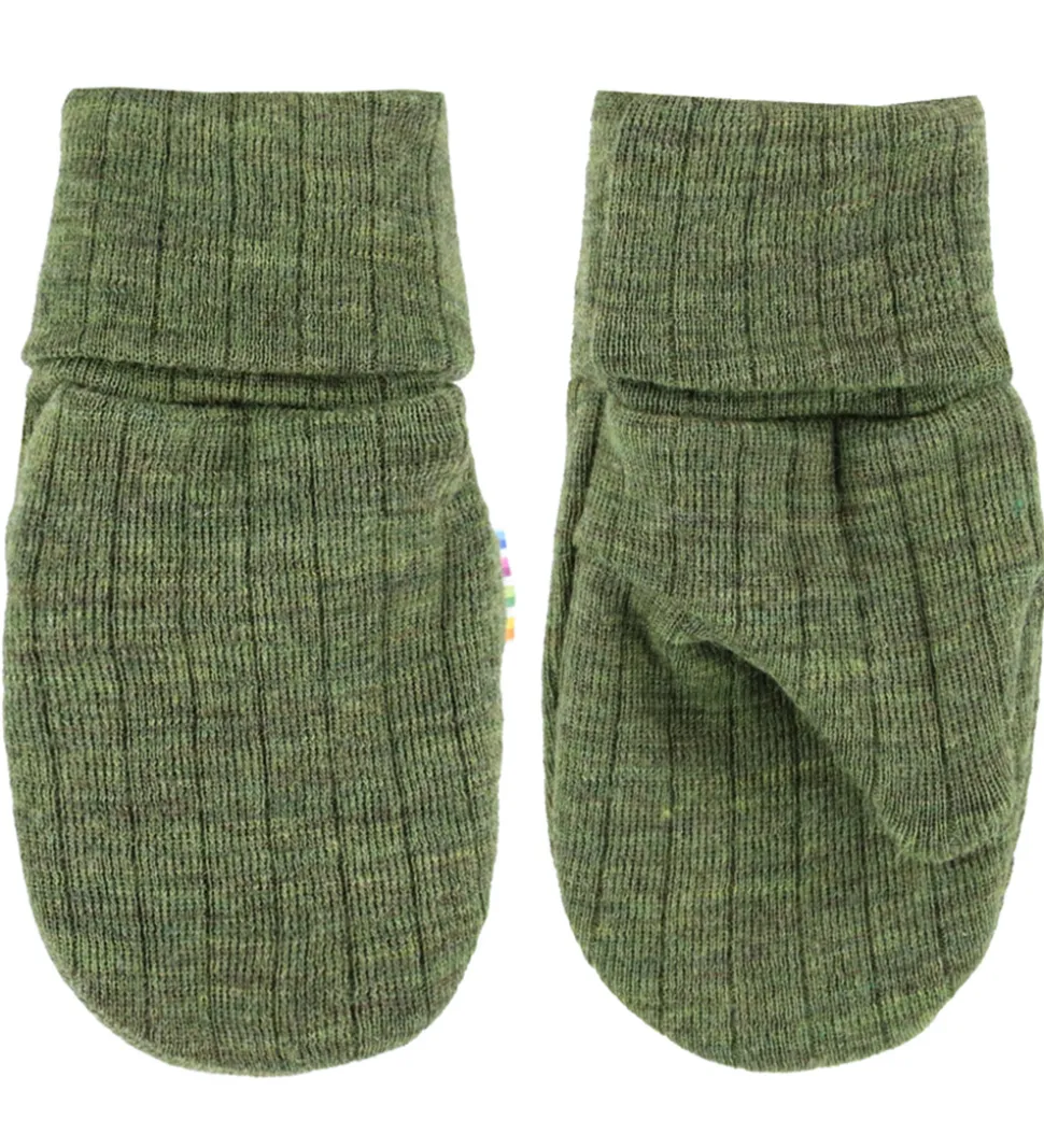 Joha Luffer - Uld - Rib - Mørk Oliven