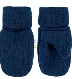 Joha Luffer - Uld - Rib - Mørk Turkis