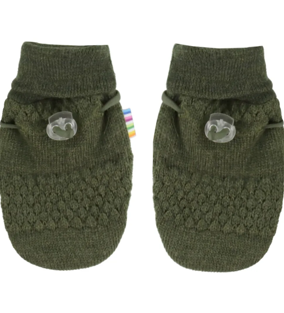 Joha Luffer - Uld - Strik - Mos Grøn