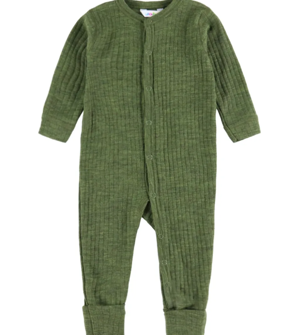 Joha Natdragt - Uld - Rib - Mørk Oliven