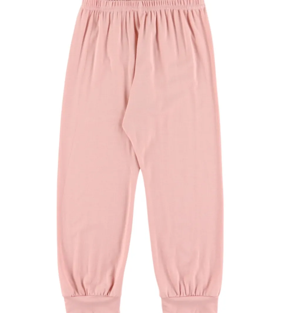 Joha Nattøj - 2 Delt - Viskose/Bambus - Off White m. Print