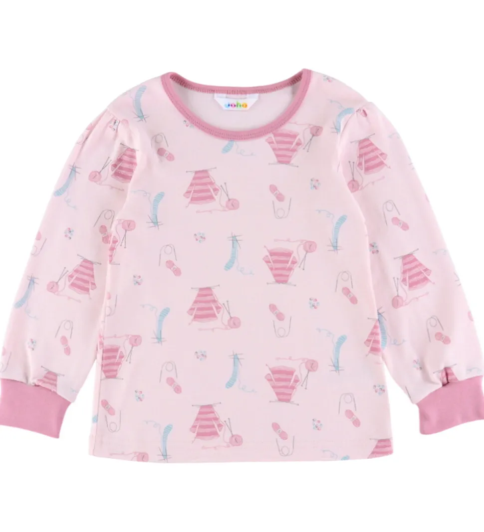 Joha Nattøj - 2-delt - Lyserød m. Print