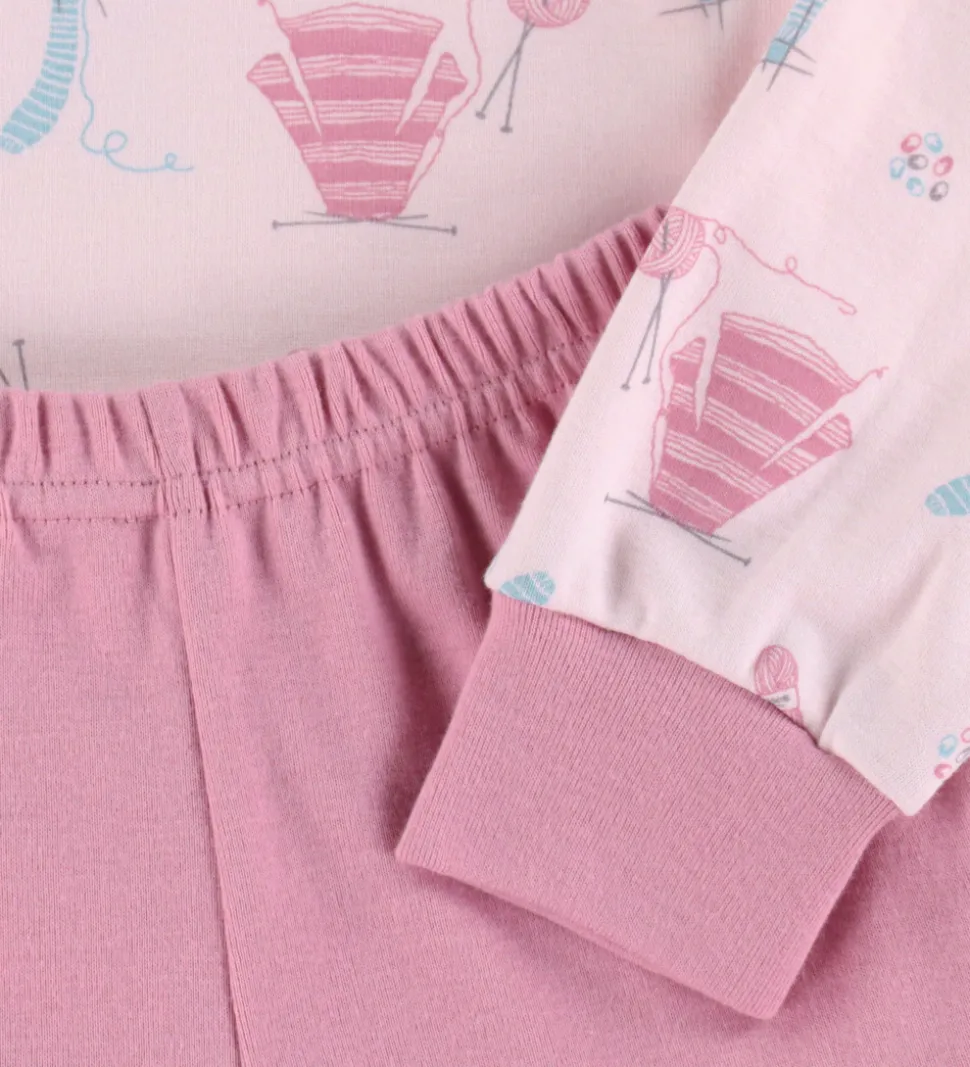 Joha Nattøj - 2-delt - Lyserød m. Print