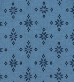 Joha Savlesmæk - Uld/Bomuld - Blå m. Snefnug