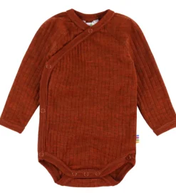 Joha Slå-om Body l/æ - Uld - Rib - Rust