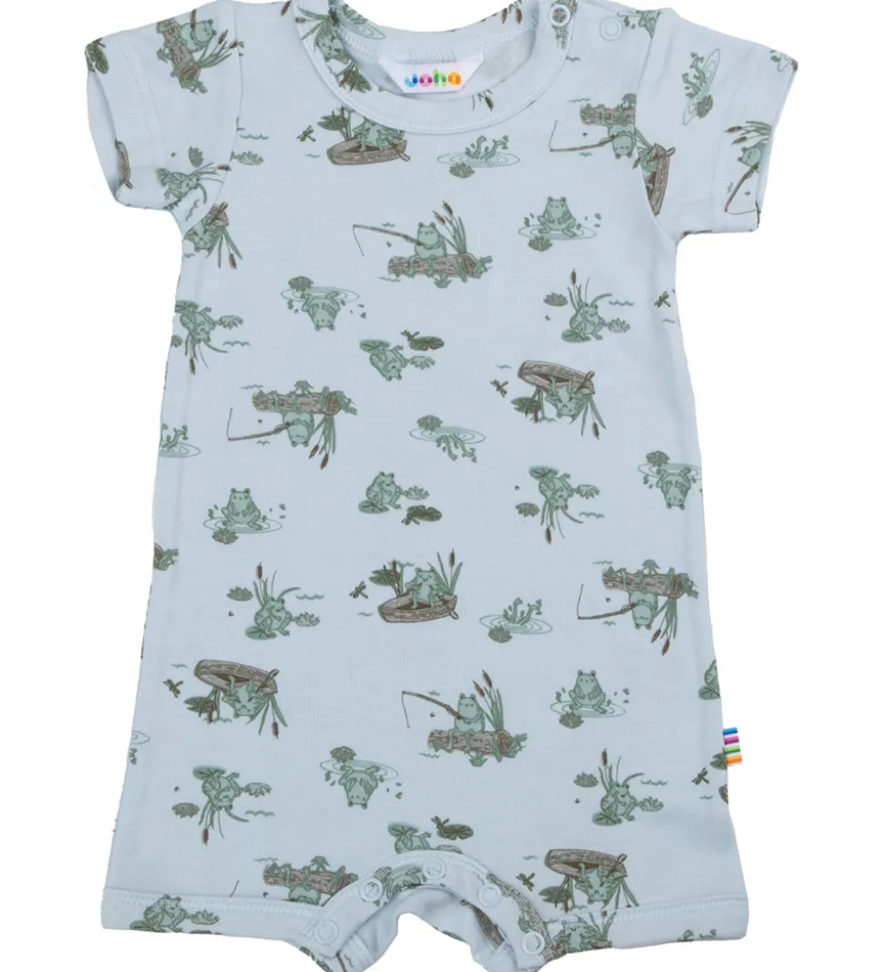 Joha Sommerdragt - Viskose/Bambus - Lyseblå m. Frøer