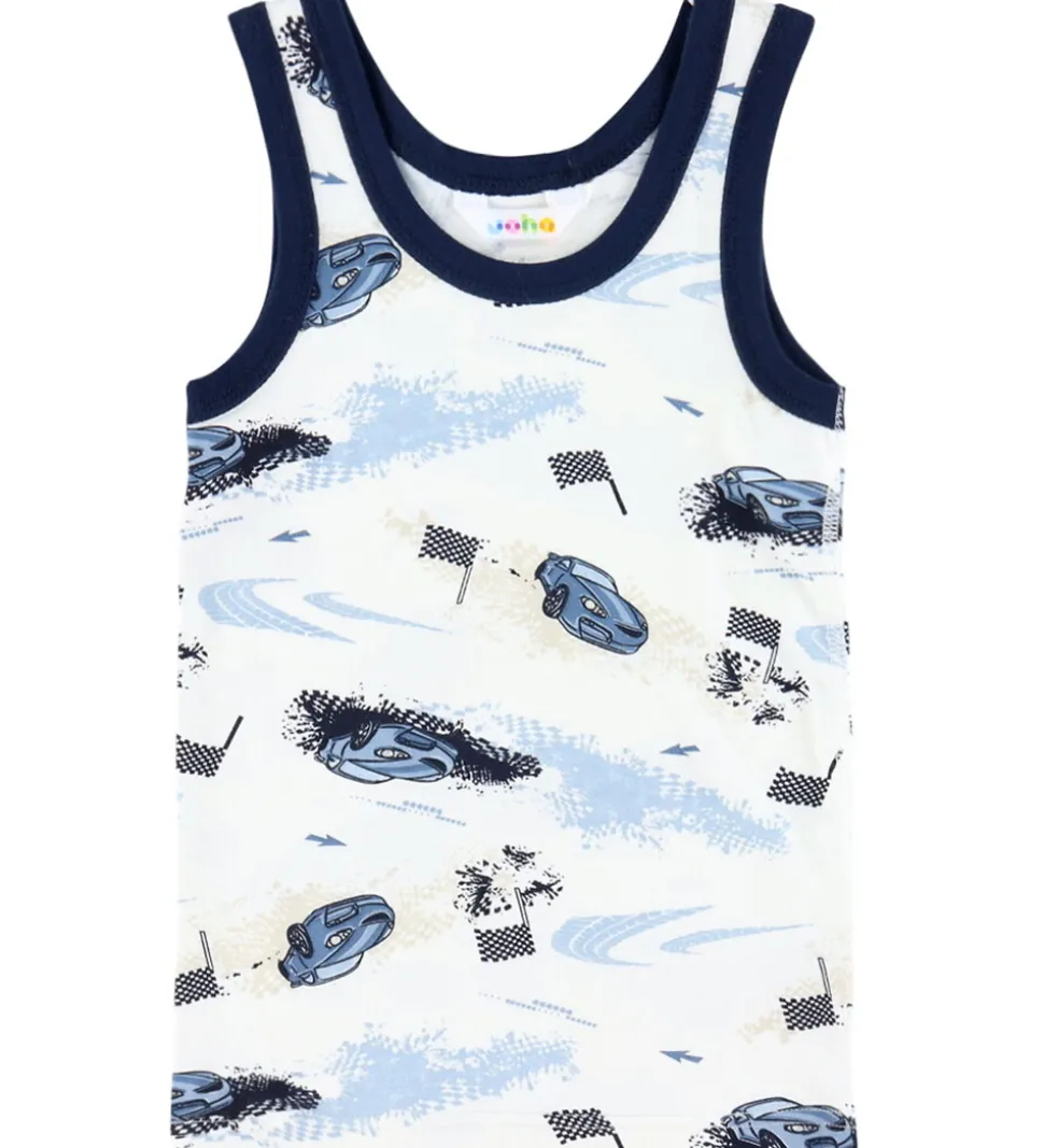 Joha Undertrøje - Viskose/ Bambus - Off White m. Print