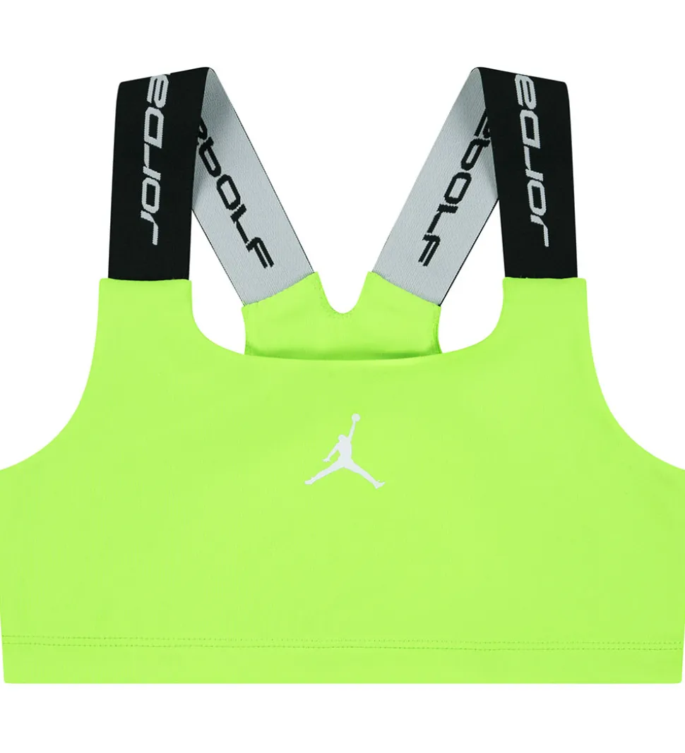 Jordan Sportstop - Dri-Fit - Electric Green m. Logo