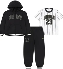 Jordan Sweatsæt - Sort/Hvid m. Guld