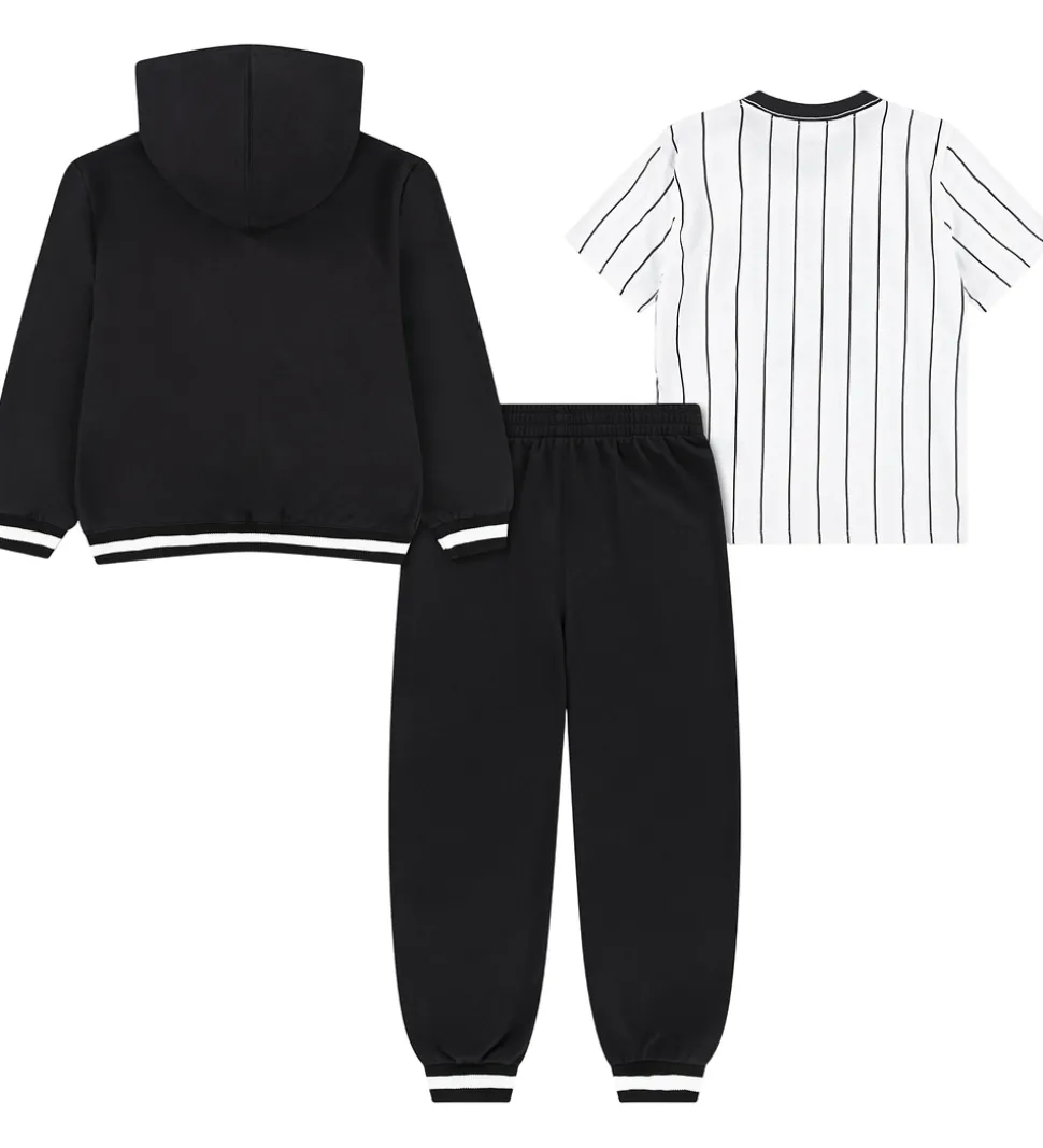 Jordan Sweatsæt - Sort/Hvid m. Guld