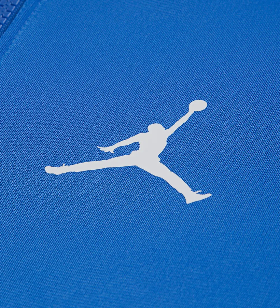 Jordan Træningssæt - Cardigan/Bukser - Sort/Sport Blue