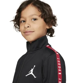 Jordan Træningssæt - Cardigan/Sweatpants - Sort m. Rød