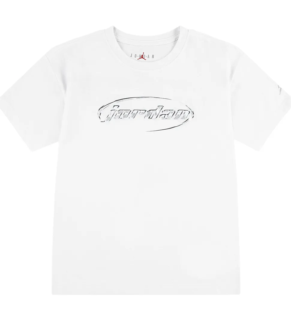 Jordan T-shirt - Hvid m. Sølv