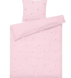 Juna Sengetøj - Daisy - Baby - Pink/Rød