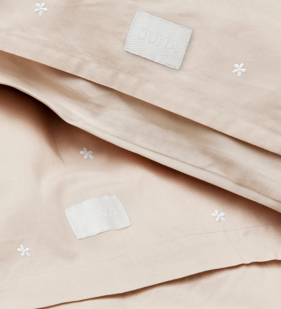 Juna Sengetøj - Daisy - Junior - Sand/Hvid